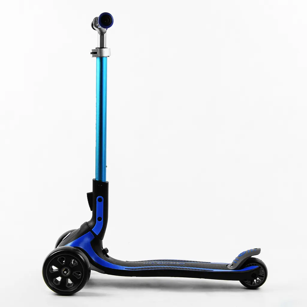 Самокат Best Scooter 69х19х38 см Черно-голубой 000231628 - фото 3