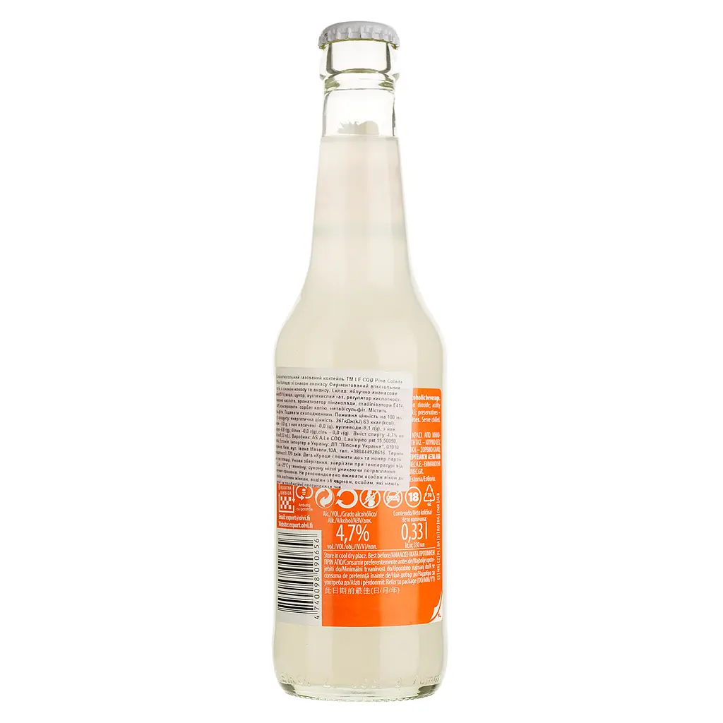 Напій слабоалкогольний Le Coq Pina Colada 4.7% 0.33 л - фото 2
