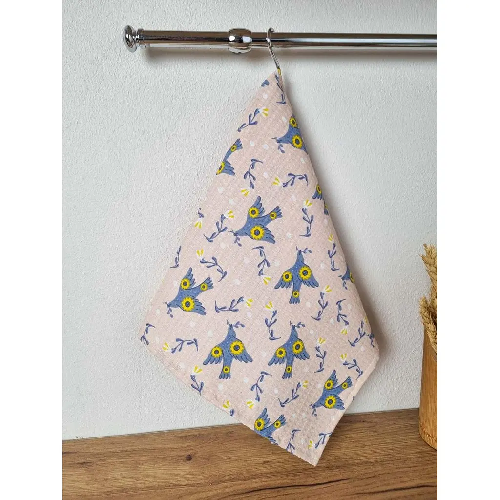 Полотенце вафельное Прованс Ласточки 33х60 см (40490) - фото 2