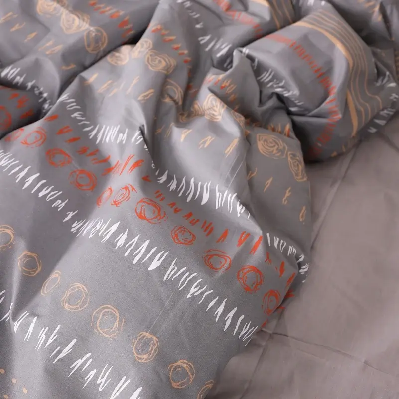 Наволочка MirSon Бязь 17-4841 Elisabetta 45х45 см коричнево-бежевая (2200009579899) - фото 4