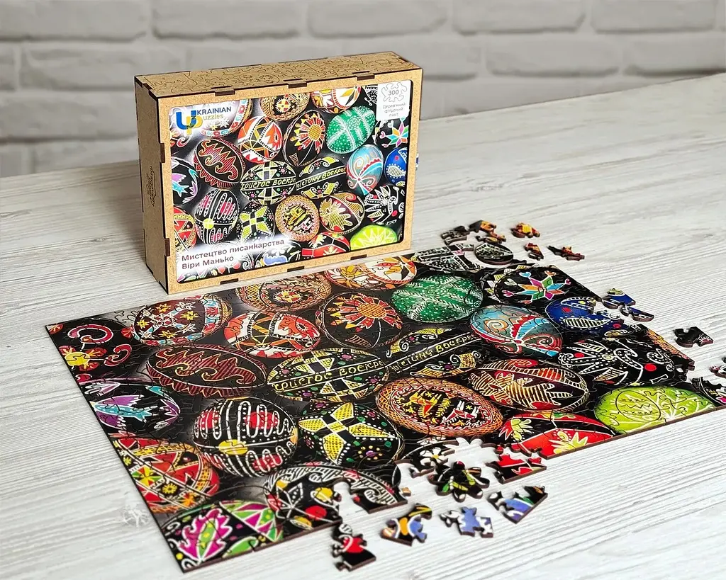 Пазл Спадщина дерев`яний UkrainianPuzzles Мистецтво писанкарства Віри Манько - фото 4