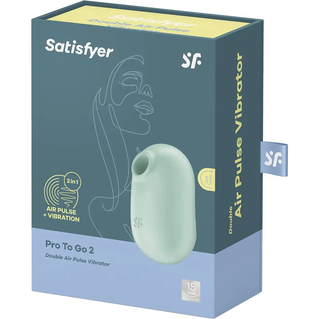 Вакуумний стимулятор із вібрацією Satisfyer Pro To Go 2 Mint - фото 7