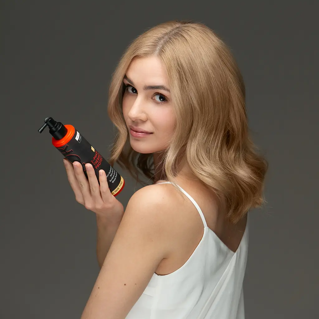 Двофазний термозахисний спрей для волосся 2-Phase Thermo Protect Spray Succor 250 мл - фото 6