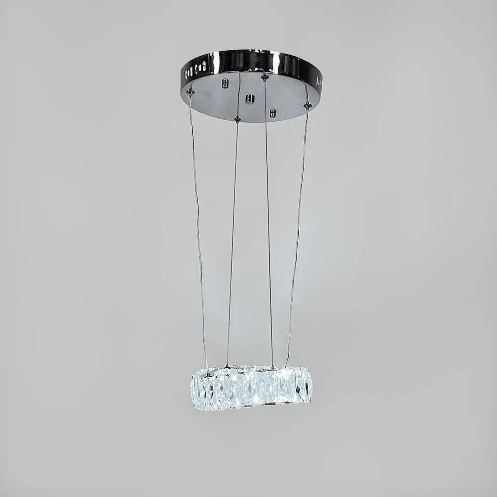 Элегантная люстра с подвесным хрустальным овальным кольцом 38 см Ст. (Т) С 046/1 (400) | Line F - фото 2