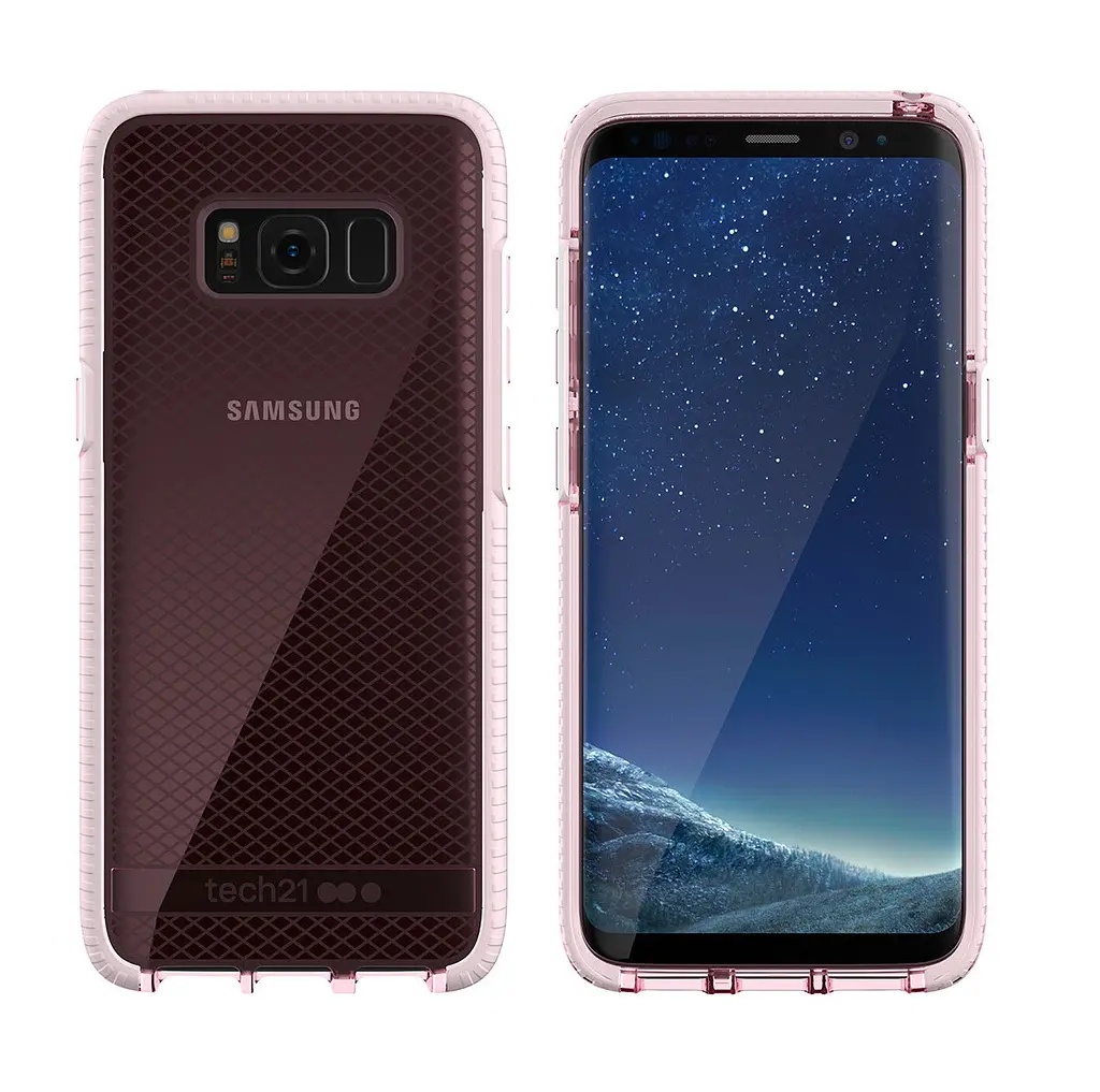Чохол броньований протиударний Tech21 Liquid Crystal Samsung S8+ Plus SM-G955U Рожевий - фото 3