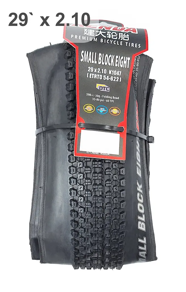 Покришка складна велосипедна Kenda Small Block Eight K1047 29х2.10 шипована корд 60 TPI (G0001352) - фото 4