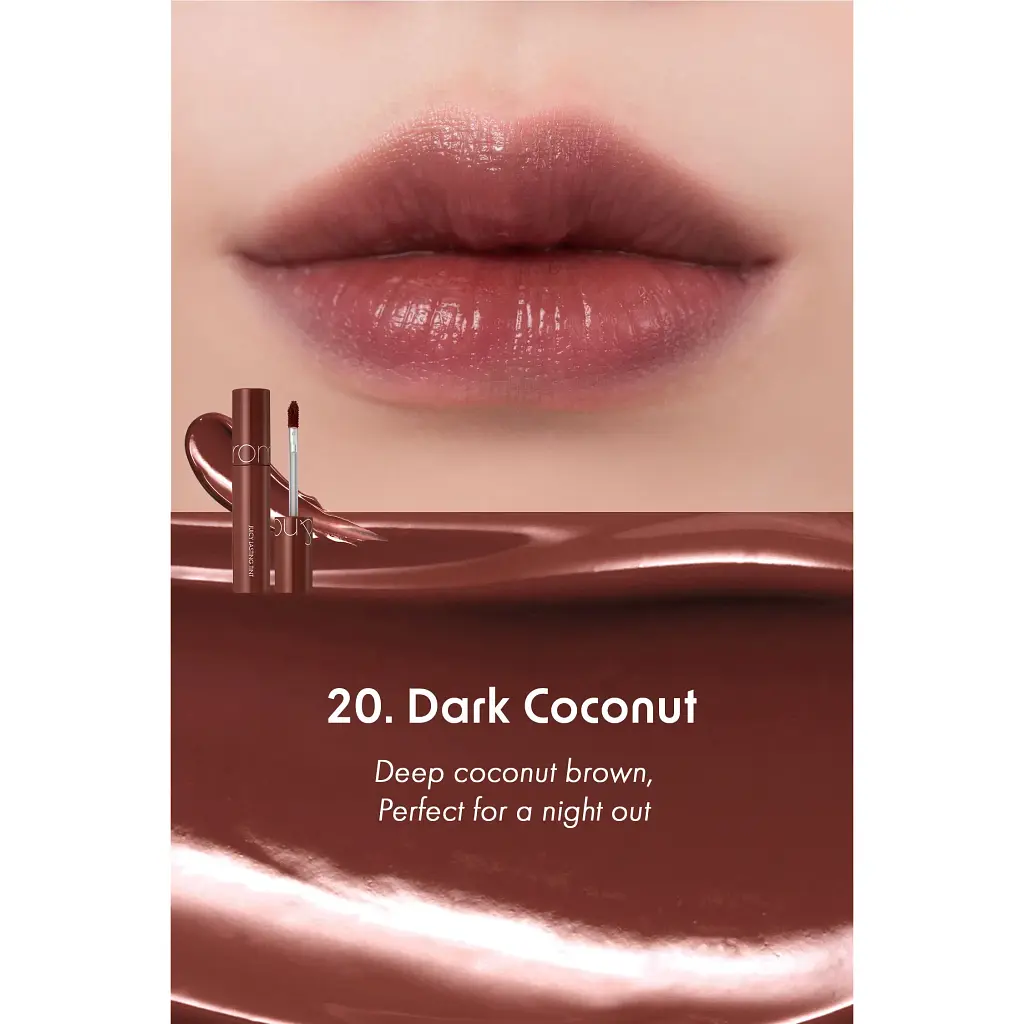 Тінт для губ Rom&nd Juicy Lasting Tint 20 Dark Coconut 5.5 г - фото 3