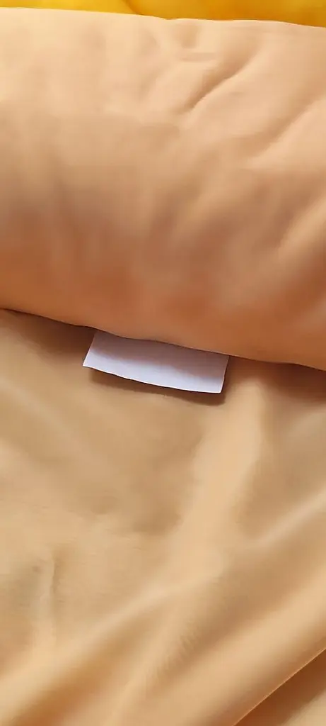 Тюль шифон персиковий без обважнювача 500х250 - фото 3