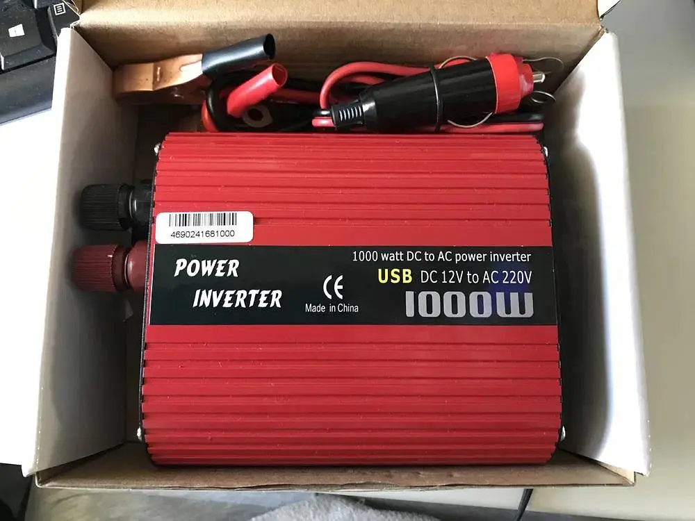Автоінвертор-перетворювач напруги 12 V-220 V 1000 W - фото 3