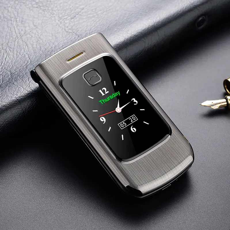 Смартфон Tkexun F18 (Happyhere F18) silver. Dual display