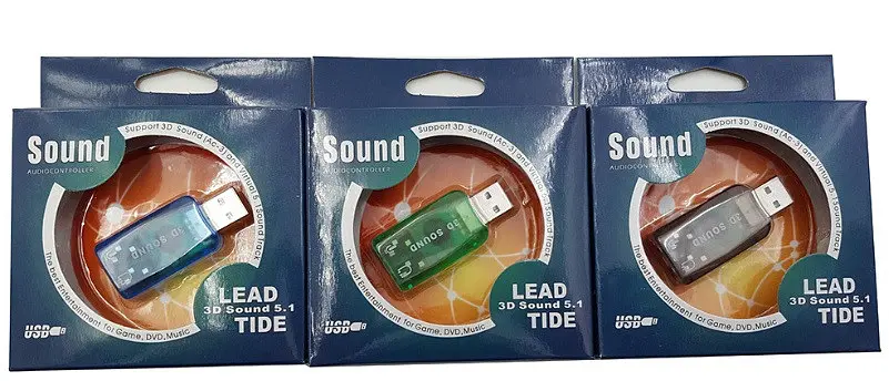 Звукова карта USB AUX jack, 2xTRS (Mic + Ear) (3D Sound) RTL - фото 2