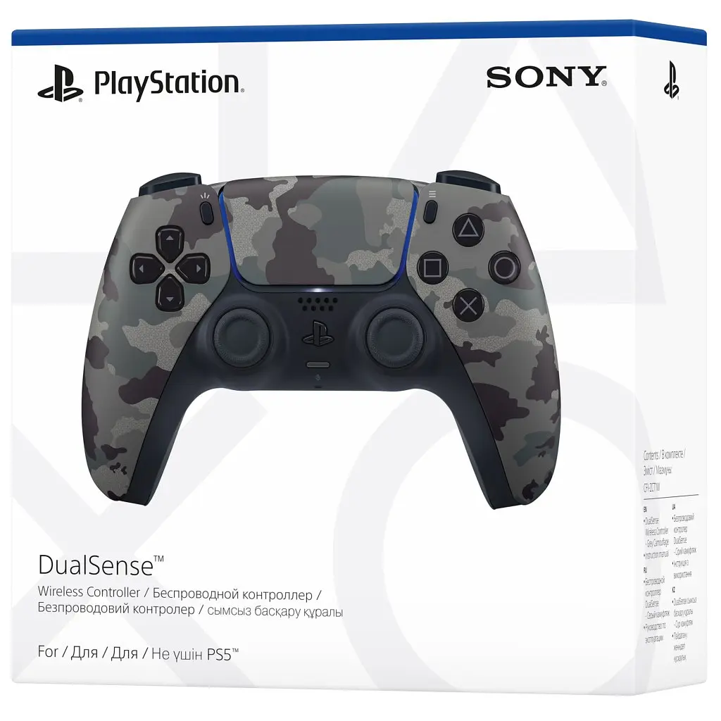 Геймпад Sony Playstation DualSense Bluetooth PS5 Grey Camo (9423799) - фото 5