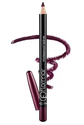 Карандаш для губ Flormar Waterpoof Lipliner водостойкий №224 Сливовой Saturated Bordeaux - фото 1