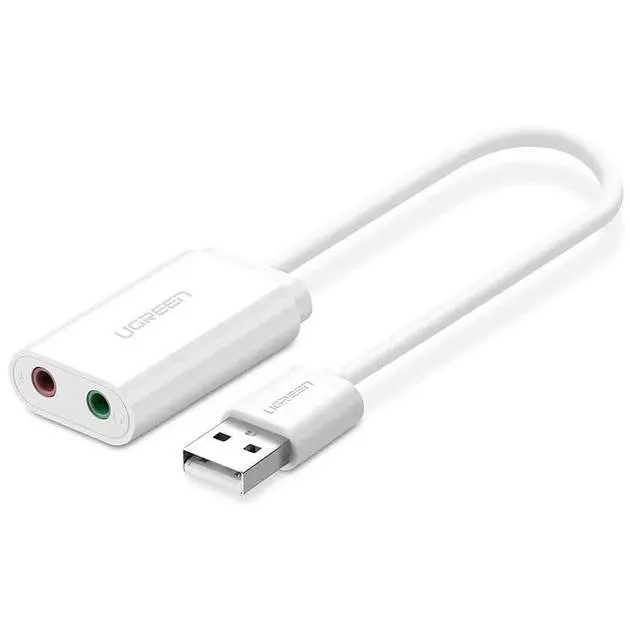 Звуковая карта Ugreen US205 white (30143) - фото 4