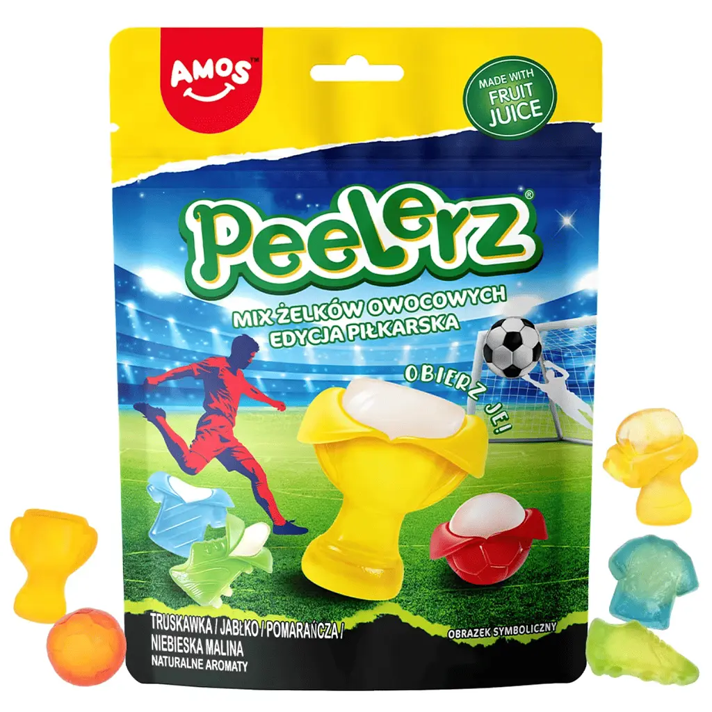 Жувальні цукерки Amos Peelerz Peelable Gummies FIFA Limited Edition 85г - фото 2
