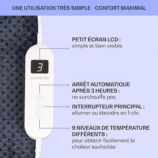 Электрическое одеяло Klarstein Watson Deluxe XXL (10045256) - фото 6