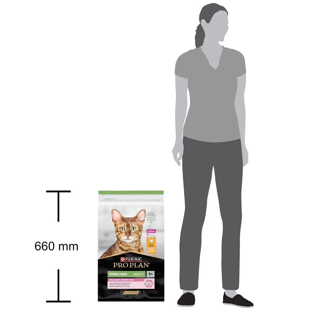Сухой корм для кошек Purina Pro Plan Sterilised Adult 1+ Delicate Digestion для стерилизованных с чувствительным пищеварением со вкусом курицы 10 кг - фото 7