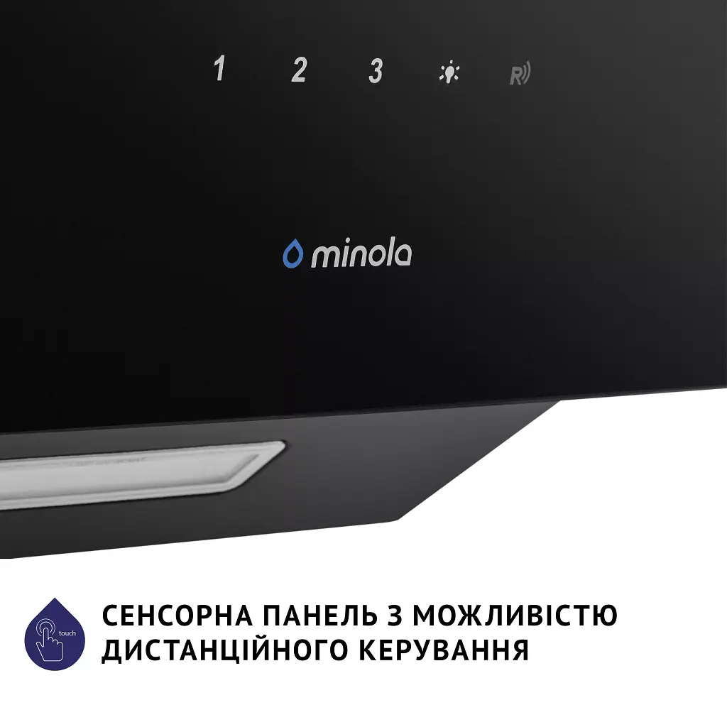 Вытяжка декоративная наклонная Минола HVS 6224 BL 700 LED - фото 9
