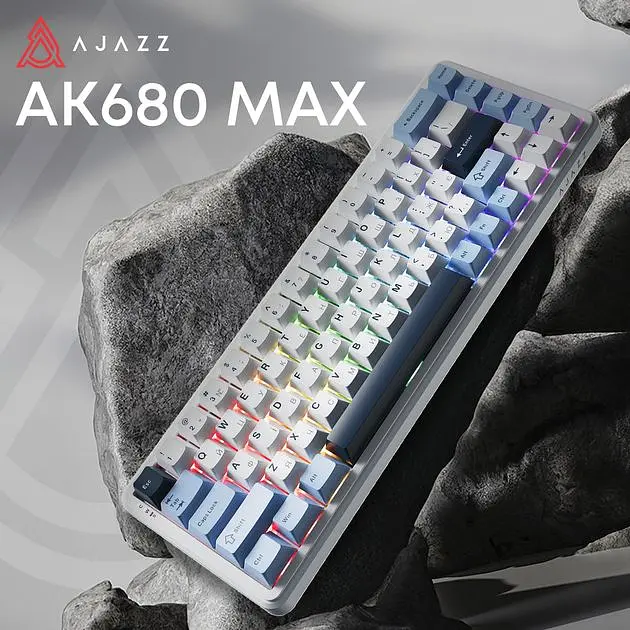 Клавіатура магнітна дротова Ajazz AK680 MAX Magnetic Switch RGB USB White (AK680-M-BWD-AW) - фото 7