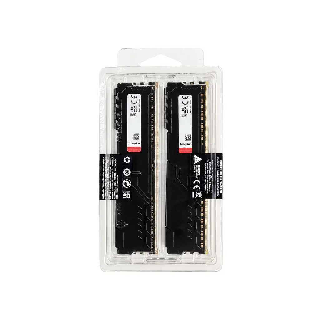 Модуль пам'яті Kingston Fury DDR4 32Gb (2x16) Beast 3200 MHz Black (KF432C16BBK2/32) Б/в - фото 4