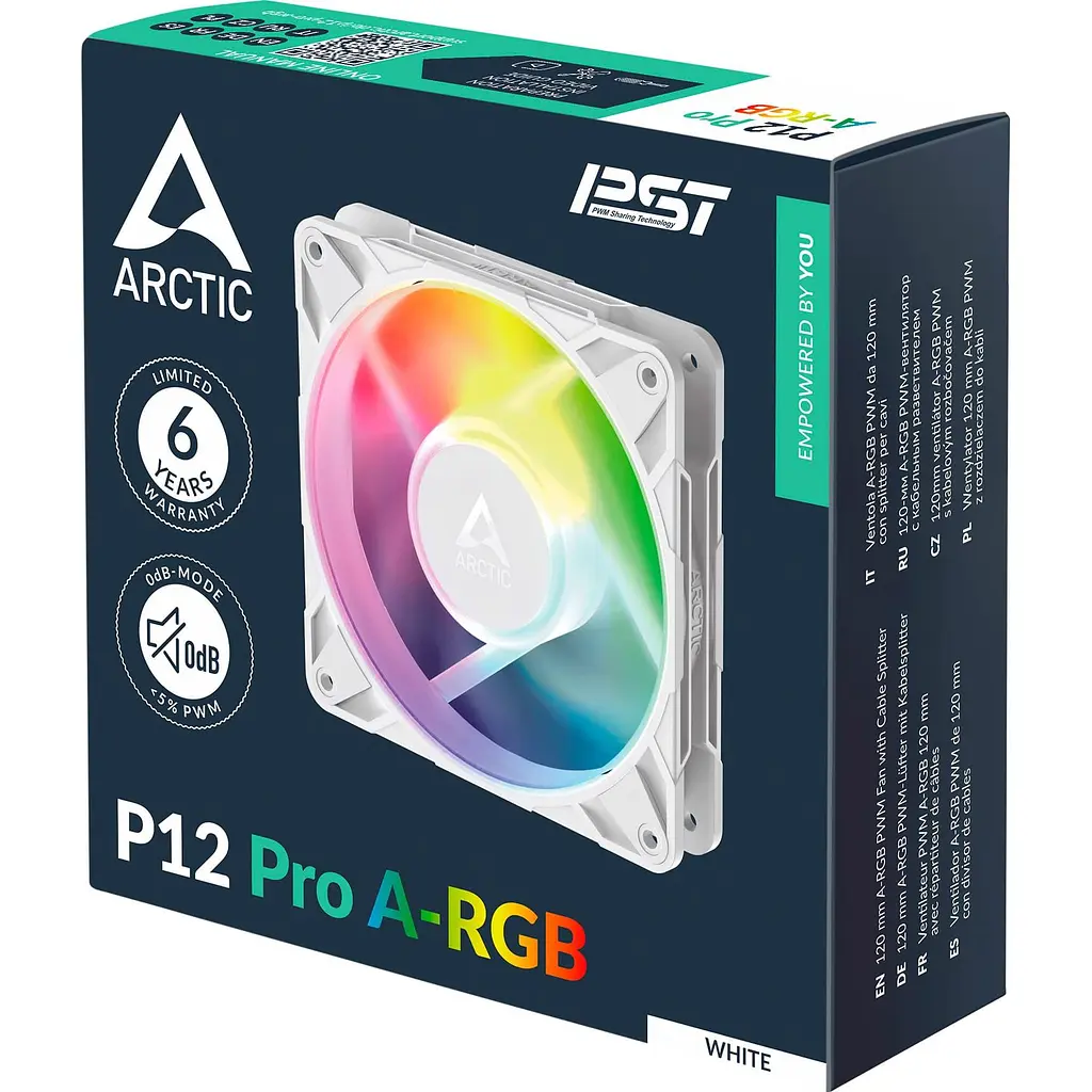 Вентилятор Arctic P12 Pro A-RGB (ACFAN00311A) White - фото 8