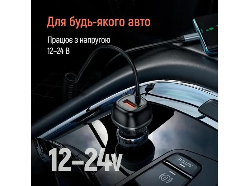 Автомобільний зарядний пристрій ColorWay 63 W Black (CW-CHA067PD-BK) - фото 10