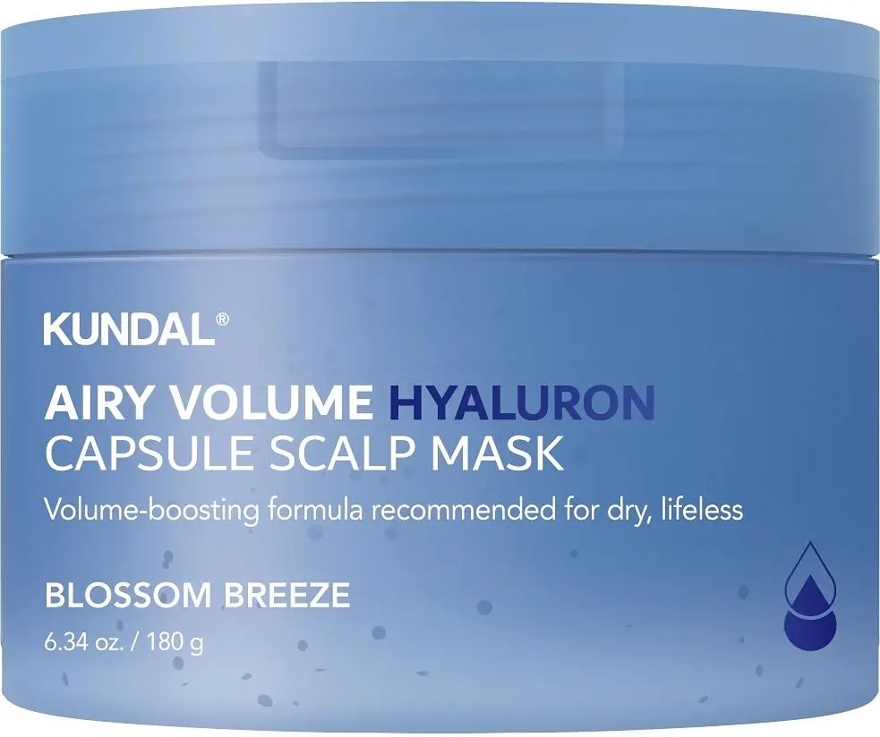 Маска для шкіри голови 180 г Kundal Airy Volume Hyaluron Capsule Scalp Mask Blossom Breeze - фото 2