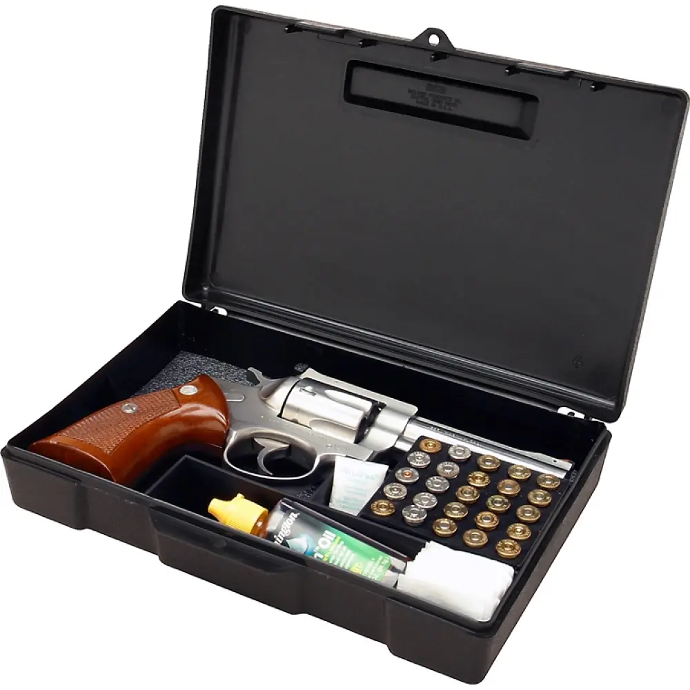 Кейс MTM Handgun Storage Box 804 для пістолета/револьвера з відсіком під патрони 24.9x16x5.1 см - фото 2