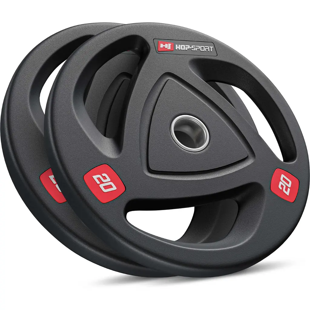 Набір дисків олімпійських Hop-Sport 2 х 20кг - фото 5