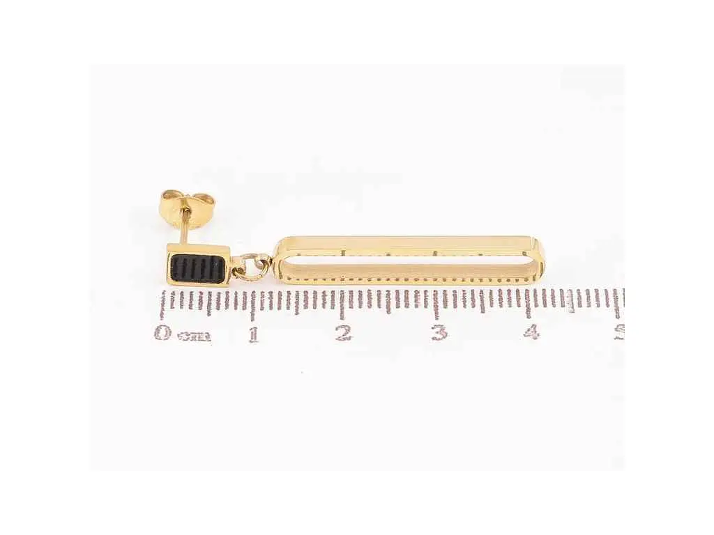 Сережки Xuping пусети TTM Stainless Steel 14K "Декоративні підвіски" (335953) 4,2см - фото 2