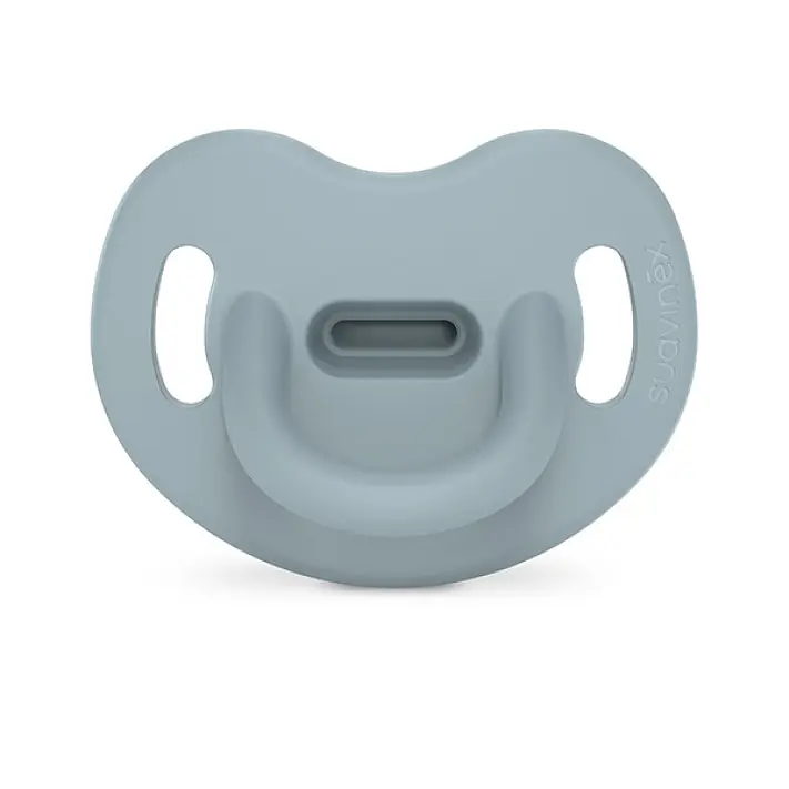 Пустышка силиконовая Suavinex Colour Essence, анатомическая, 6-18 мес., голубая (308079) - фото 1