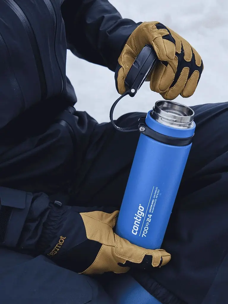 Термопляшка Contigo Fuse Blue Corn 720 мл синя (2156006) - фото 7