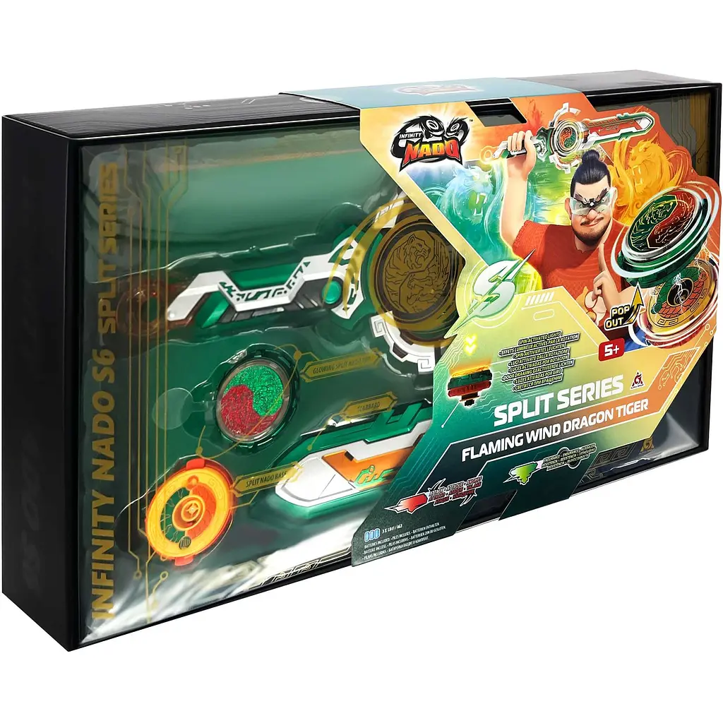 Дзига Auldey Infinity Nado VI Split Series Flaming Wind Dragon Tiger (EU654145) - фото 16