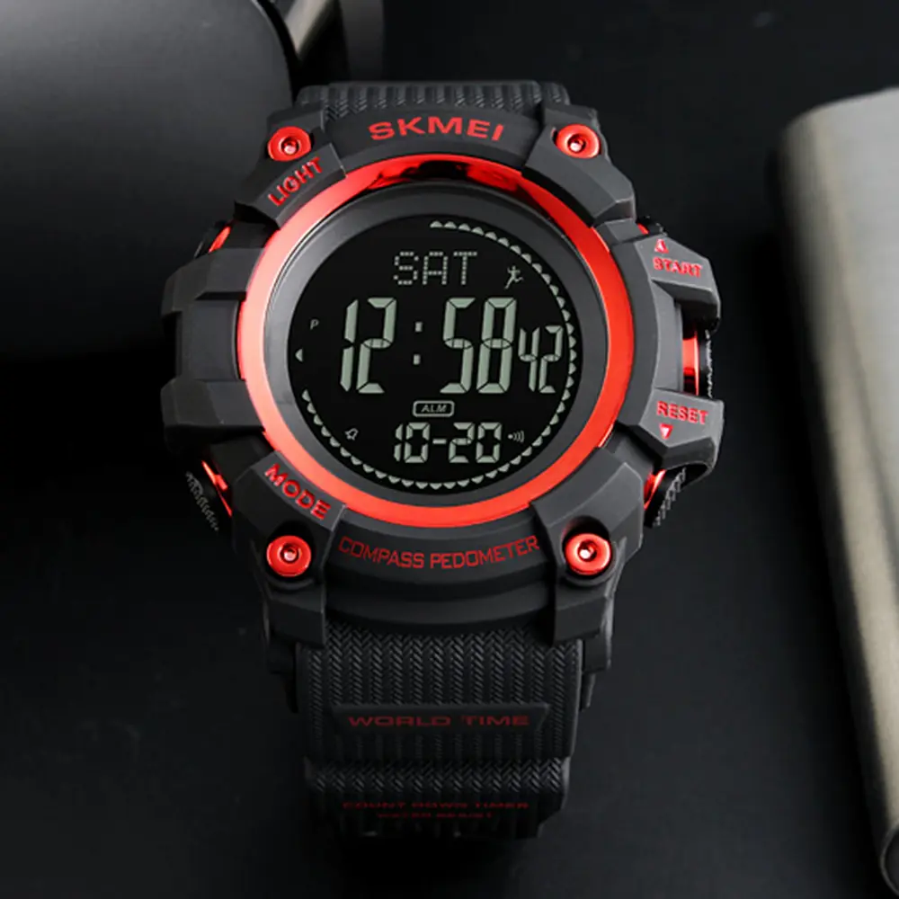 Наручные часы мужские 1356RD Black-Red + Compass Skmei acs0030792 - фото 4