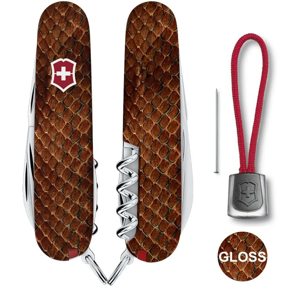 Ніж Victorinox Spartan Design 91мм 13функ Принт Шкіра кобри - фото 2