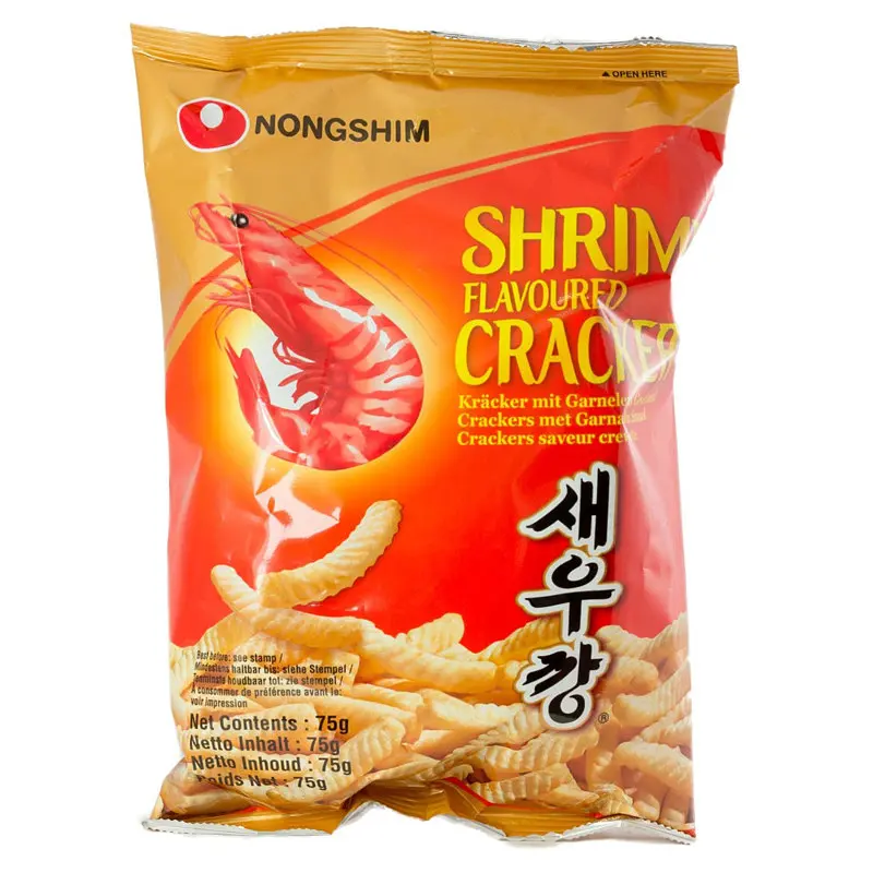 Снек зі смаком креветок Nongshim 75г