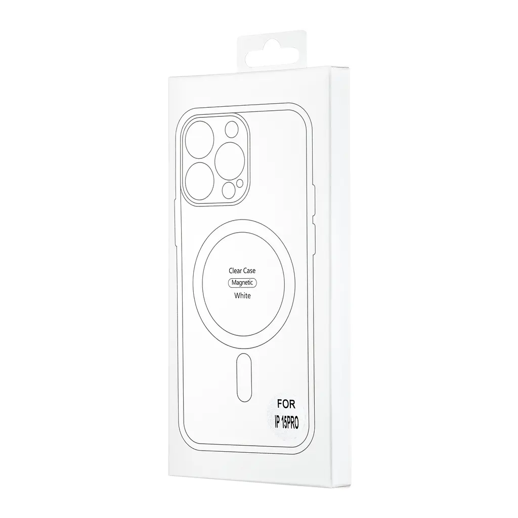 Чохол Color Edge with MagSafe (Protected Camera) iPhone 15 Pro White - фото 2