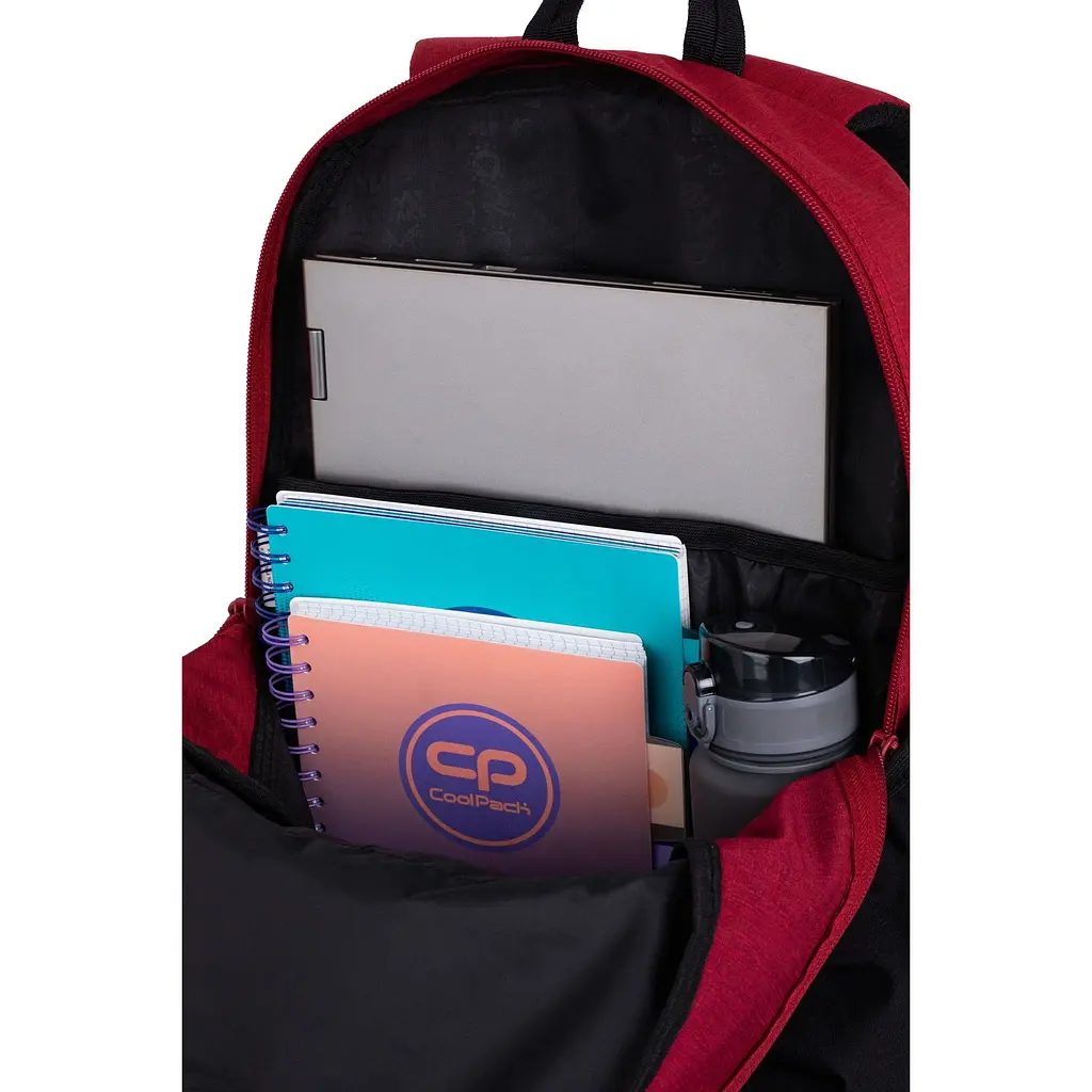 Рюкзак CoolPack Rіder Rpet Duo Colors Burgundy&Black, 27 л, 44x33x19 см (F059768) - фото 6