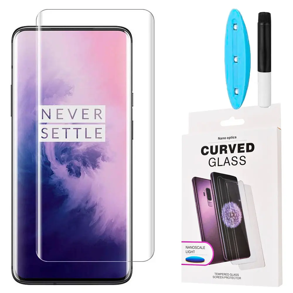 Захисне скло DK для OnePlus 7T Pro UV Curved 09218 clear 2 шт. - фото 3