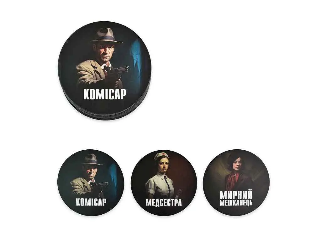 Настільна гра STRATEG "Мафія" українською мовою 30698 - фото 3