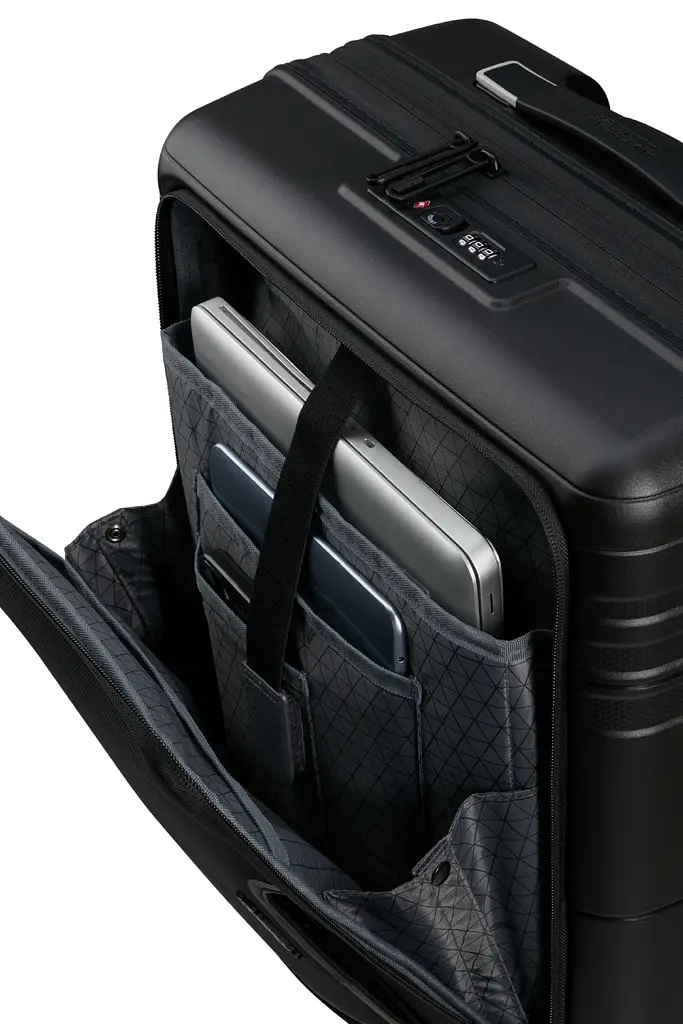 Валіза American Tourister HELLO CABIN BLACK 55х40х21(24) 55 См MC4*09004 - фото 7