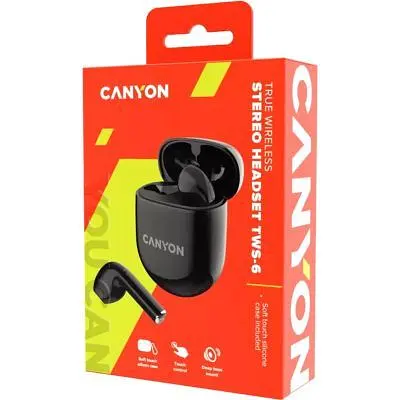 Наушники Canyon TWS-6 Black (CNS-TWS6B) - фото 6