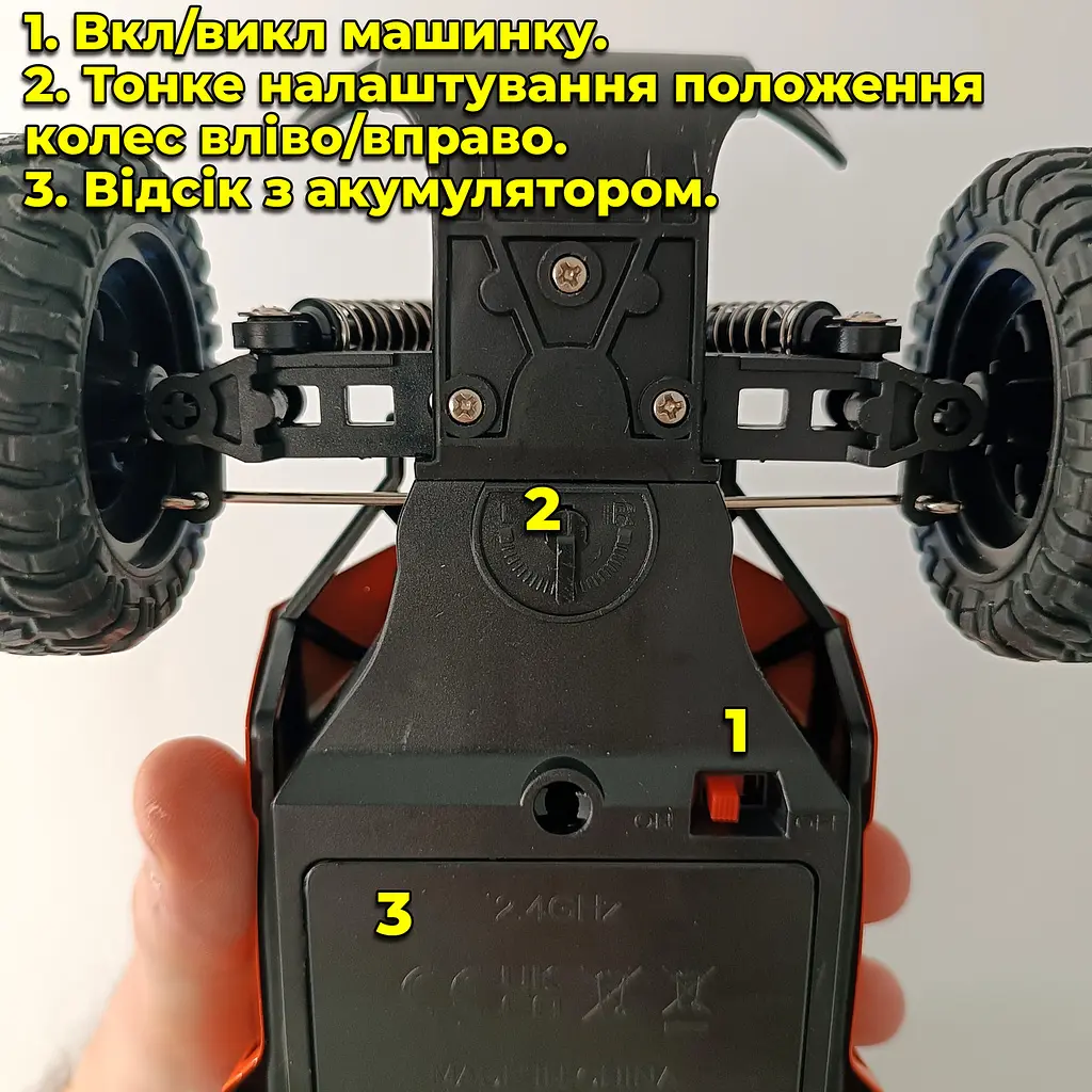 Високошвидкісна машинка Баггі з дистанційним керуванням Shuttle Wild Road 20 км/год - фото 5