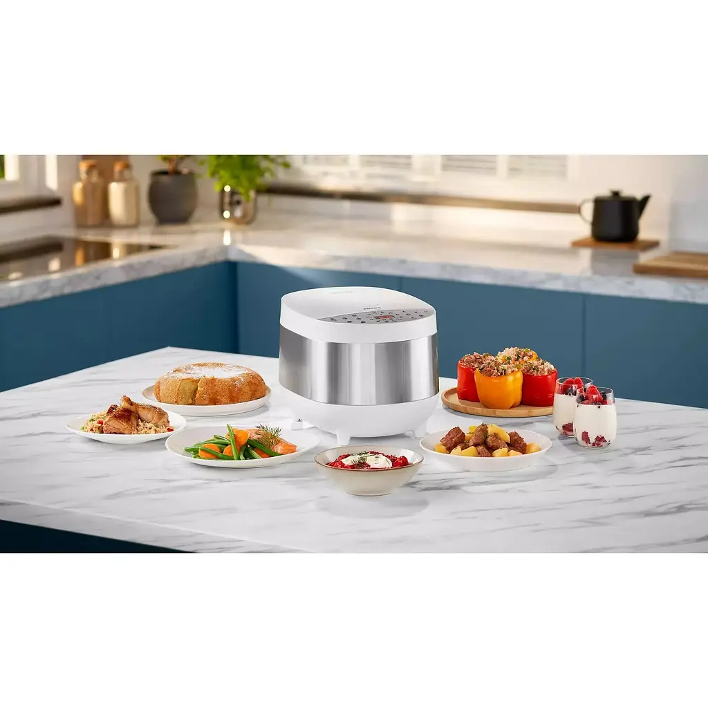 Мультиварка Philips All in One 980 Вт біла (HD4713/40) - фото 3