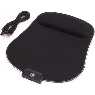 Килимок для мишки Maxxter (MMP-LEDPAD-BK) RGB Black (MMP-LEDPAD-BK) - фото 2