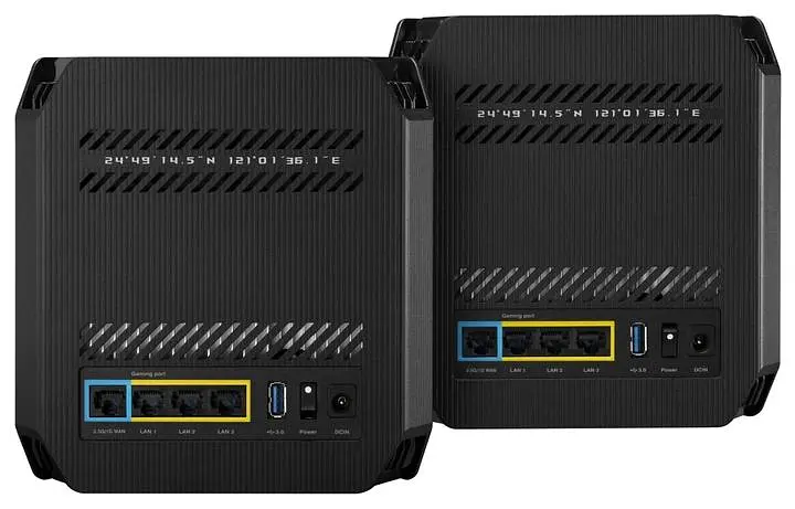 MESH-система ASUS mesh ROG Rapture GT6 AX10000 2Pcs Black 802.11ax (90IG07F0-MU9A20) - фото 5
