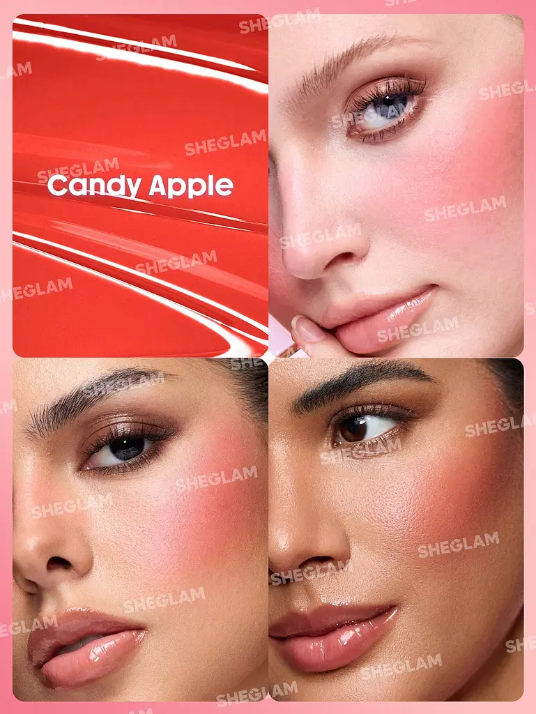 Рідкі матові рум'яна Sheglam Color Bloom Liquid Blush-Candy Apple - фото 2