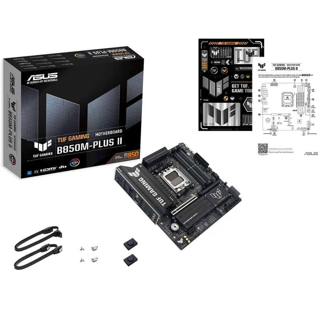 Материнська плата ASUS TUF GAMING B850M-PLUS II (TUF GAMING B850M-PLUS II) (Socket AM5, AMD B850, Micro-ATX) - фото 6
