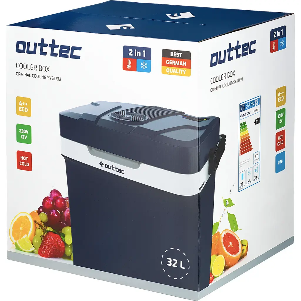 Автохолодильник Outtec 32 L сірий - фото 2