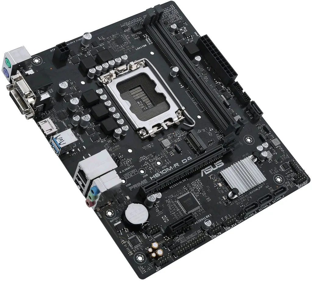 Материнская плата PRIME H610M-R D4-SI s1700 H610 2xDDR4 M.2 HDMI D-Sub DVI mATX White BOX WITH Asus teh0019050 - фото 6